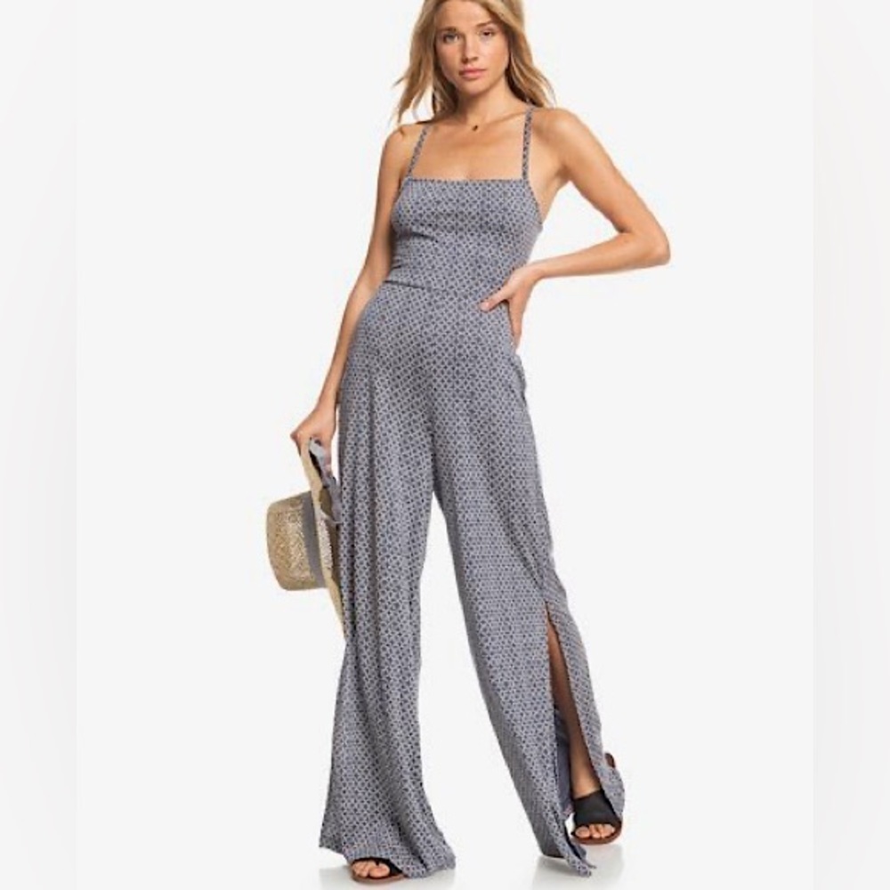 Roxy | One Last Time Strappy Wide Leg Jumpsuit NWT